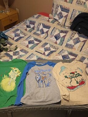 3 Boys Long Sleeve Tees Size 8